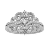 Simply Vera Vera Wang Sterling Silver 1/3-ct. T.W. Diamond Scrollwork Ring -Simply Vera Vera Wang Shop 1426822
