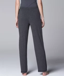 Women's Simply Vera Vera Wang Basic Solid Luxury Pajama Pants 9 Women's Simply Vera Vera Wang Basic Solid Luxury Pajama Pants -Simply Vera Vera Wang Shop 1904407 ALT