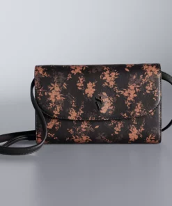 Simply Vera Vera Wang Signature Envelope Crossbody Bag -Simply Vera Vera Wang Shop 2602764 Black Brown Floral