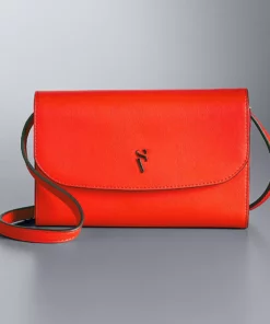 Simply Vera Vera Wang Signature Envelope Crossbody Bag -Simply Vera Vera Wang Shop 2602764 Orange Hibiscus