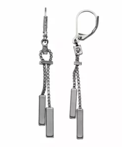 Simply Vera Vera Wang Bar Box Chain Drop Earrings