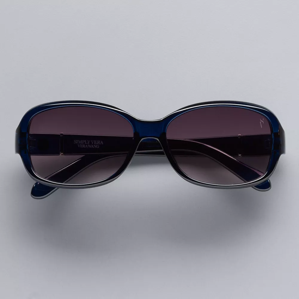 Women's Simply Vera Vera Wang Suzy Rounded Rectangle Sunglasses 6 Women's Simply Vera Vera Wang Suzy Rounded Rectangle Sunglasses - Image 4
