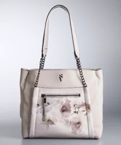 Simply Vera Vera Wang Rockbridge Tote Bag -Simply Vera Vera Wang Shop 2853962 Dark Taupe Floral