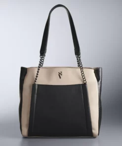 Simply Vera Vera Wang Rockbridge Tote Bag -Simply Vera Vera Wang Shop 2853962 New Buff Colorblock