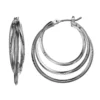 Simply Vera Vera Wang Tiered Nickel Free Triple Hoop Earrings