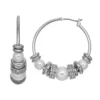Simply Vera Vera Wang Simulated Pearl & Rondelle Hoop Earrings -Simply Vera Vera Wang Shop 2942631
