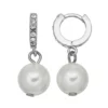 Simply Vera Vera Wang Simulated Pearl Hoop Earrings -Simply Vera Vera Wang Shop 2942674