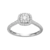 Simply Vera Vera Wang 14k White Gold 1/2 Carat T.W. Diamond Square Halo Engagement Ring -Simply Vera Vera Wang Shop 3027955