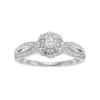 Simply Vera Vera Wang 14k White Gold 3/8 Carat T.W. Diamond Halo Engagement Ring -Simply Vera Vera Wang Shop 3052677