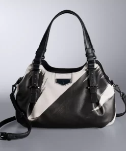 Simply Vera Vera Wang Buena Satchel Bag 47 Simply Vera Vera Wang Buena Satchel Bag -Simply Vera Vera Wang Shop 3061055 Black Gray Brush Print