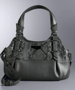 Simply Vera Vera Wang Buena Satchel Bag 44 Simply Vera Vera Wang Buena Satchel Bag -Simply Vera Vera Wang Shop 3061055 Gray Snake