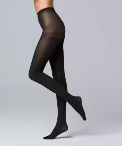 Simply Vera Vera Wang Opaque 90D Control Top Tights -Simply Vera Vera Wang Shop 3087572 Black