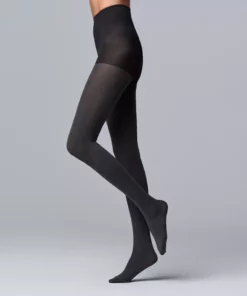 Simply Vera Vera Wang Opaque 90D Control Top Tights
