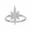 Simply Vera Vera Wang Sterling Silver 1/4 Carat T.W. Diamond Starburst Ring