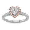 Simply Vera Vera Wang Two Tone 14k Gold 1/2 Carat T.W. Diamond Heart Engagement Ring -Simply Vera Vera Wang Shop 3296295