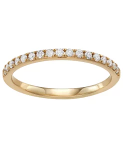 Simply Vera Vera Wang 14k Gold 1/4 Carat T.W. Diamond Wedding Band