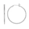 Simply Vera Vera Wang Textured Silver Tone Hoop Earrings -Simply Vera Vera Wang Shop 3390547