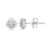 Simply Vera Vera Wang Sterling Silver 1/4 Carat T.W. Diamond Flower Stud Earrings -Simply Vera Vera Wang Shop 3416403
