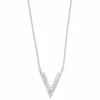 Simply Vera Vera Wang Sterling Silver 1/3 Carat T.W. Diamond V Necklace -Simply Vera Vera Wang Shop 3435026
