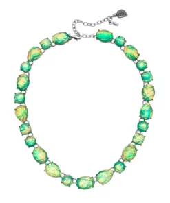 Simply Vera Vera Wang Green Simulated Crystal Collar Statement Necklace