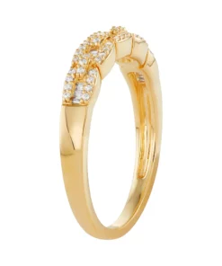 Simply Vera Vera Wang 14kt Gold 1/4 Carat Diamond Band -Simply Vera Vera Wang Shop 3521765 ALT3