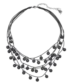 Simply Vera Vera Wang Black Bead Multi Strand Necklace