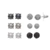 Simply Vera Vera Wang Simulated Pearl & Simulated Crystal Fireball Stud Earring Set
