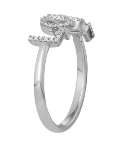 Simply Vera Vera Wang Sterling Silver 1/8 Carat T.W. "Love" Ring -Simply Vera Vera Wang Shop 3657157 ALT