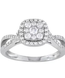 Simply Vera Vera Wang 14k White Gold 1/2 Carat T.W. Diamond Engagement Ring