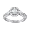 Simply Vera Vera Wang 14k White Gold 3/4 Carat T.W. Diamond Cushion Halo Engagement Ring -Simply Vera Vera Wang Shop 3720455