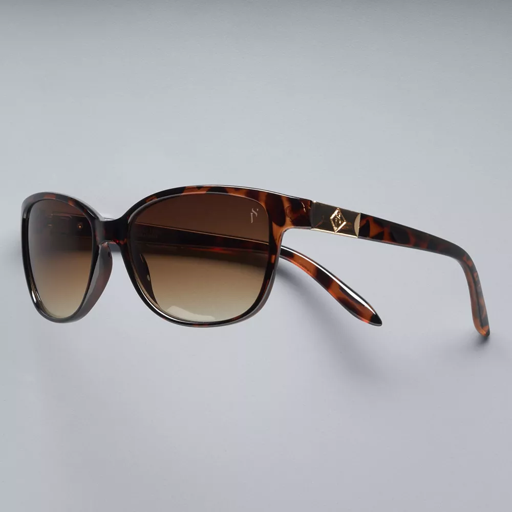 Women's Simply Vera Vera Wang Bobbin Small Wayfarer Sunglasses 3 Women's Simply Vera Vera Wang Bobbin Small Wayfarer Sunglasses