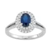 Simply Vera Vera Wang 14k White Gold Sapphire & 1/4 Carat T.W. Diamond Ring