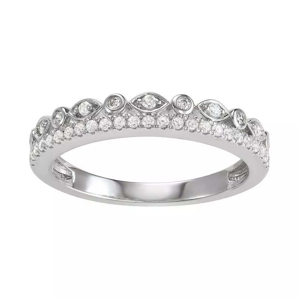 Simply Vera Vera Wang 14k White Gold 1/4 Carat T.W. Diamond Ring 3 Simply Vera Vera Wang 14k White Gold 1/4 Carat T.W. Diamond Ring
