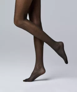 Women's Simply Vera Vera Wang Runway Metallic Pinstripe 30D Tights -Simply Vera Vera Wang Shop 3777398 ALT