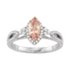 Simply Vera Vera Wang Two Tone 14k Gold 1/4 Carat T.W. Diamond & Morganite Engagement Ring 2 Simply Vera Vera Wang Two Tone 14k Gold 1/4 Carat T.W. Diamond & Morganite Engagement Ring -Simply Vera Vera Wang Shop 3889799