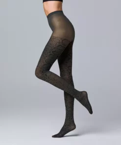 Women's Simply Vera Vera Wang Runway Python Print Control Top 55D Tights