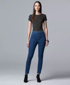 Simply Vera Vera Wang Mid Rise All-Day Denim Legging -Simply Vera Vera Wang Shop 3962344 ALT2
