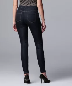 Simply Vera Vera Wang Mid Rise All-Day Denim Legging -Simply Vera Vera Wang Shop 3962344 ALT3