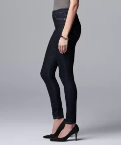 Simply Vera Vera Wang Mid Rise All-Day Denim Legging -Simply Vera Vera Wang Shop 3962344 ALT4