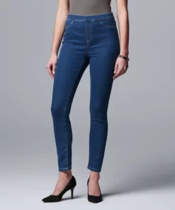 Simply Vera Vera Wang Mid Rise All-Day Denim Legging -Simply Vera Vera Wang Shop 3962344 ALT5