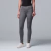 Simply Vera Vera Wang Mid Rise All-Day Denim Legging -Simply Vera Vera Wang Shop 3962344 Gray