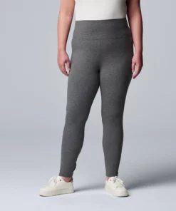 Plus Size Simply Vera Vera Wang Live-In High Rise Legging