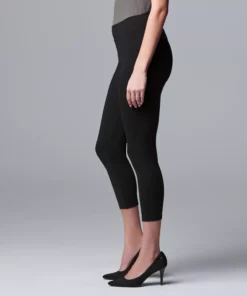 Simply Vera Vera Wang Live-In Mid Rise Capri Legging -Simply Vera Vera Wang Shop 3979626 ALT2