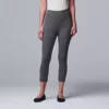 Simply Vera Vera Wang Live-In Mid Rise Capri Legging -Simply Vera Vera Wang Shop 3979626 Heather Gray