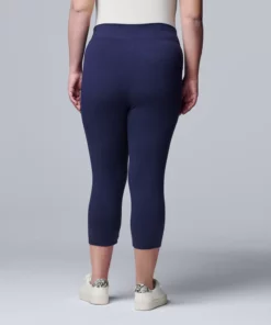 Simply Vera Vera Wang Live-In Mid Rise Capri Legging -Simply Vera Vera Wang Shop 3979653 ALT