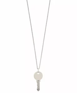 Simply Vera Vera Wang Sterling Silver Diamond Accent Key Pendant Necklace