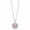 Simply Vera Vera Wang Sterling Silver Diamond Accent Freshwater Cultured Pearl Knot Pendant Necklace