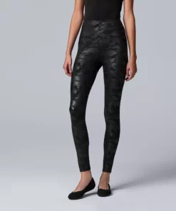 Women's Simply Vera Vera Wang High Rise Faux Leather Shaping Leggings 13 Women's Simply Vera Vera Wang High Rise Faux Leather Shaping Leggings -Simply Vera Vera Wang Shop 4473241 Black Camo