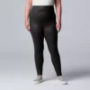 Plus Size Simply Vera Vera Wang High Rise Faux Leather Leggings -Simply Vera Vera Wang Shop 4473242 Black