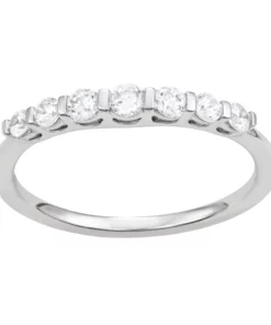 Simply Vera Vera Wang 14k White Gold 1/3 Carat T.W. Diamond Wedding Band